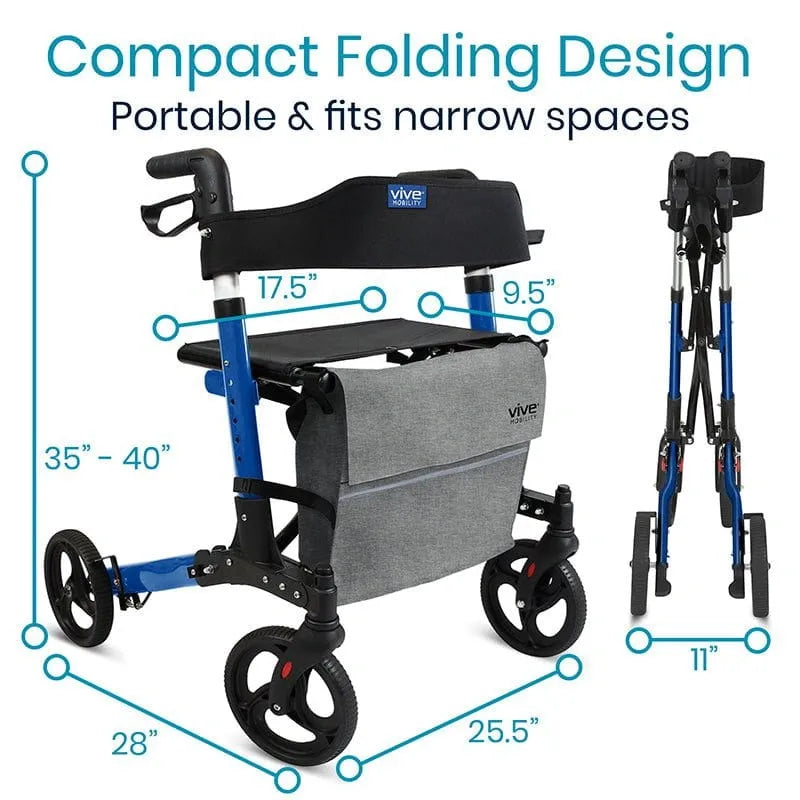 Vive Foldable Rollator Series T, image 3