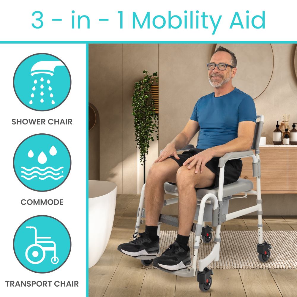 Shower Commode Transport Chair