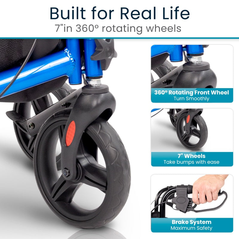 Tri-Rollator With Seat