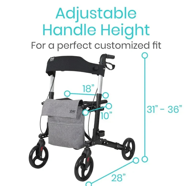 Vive SunStride Rollator Walker, image 2
