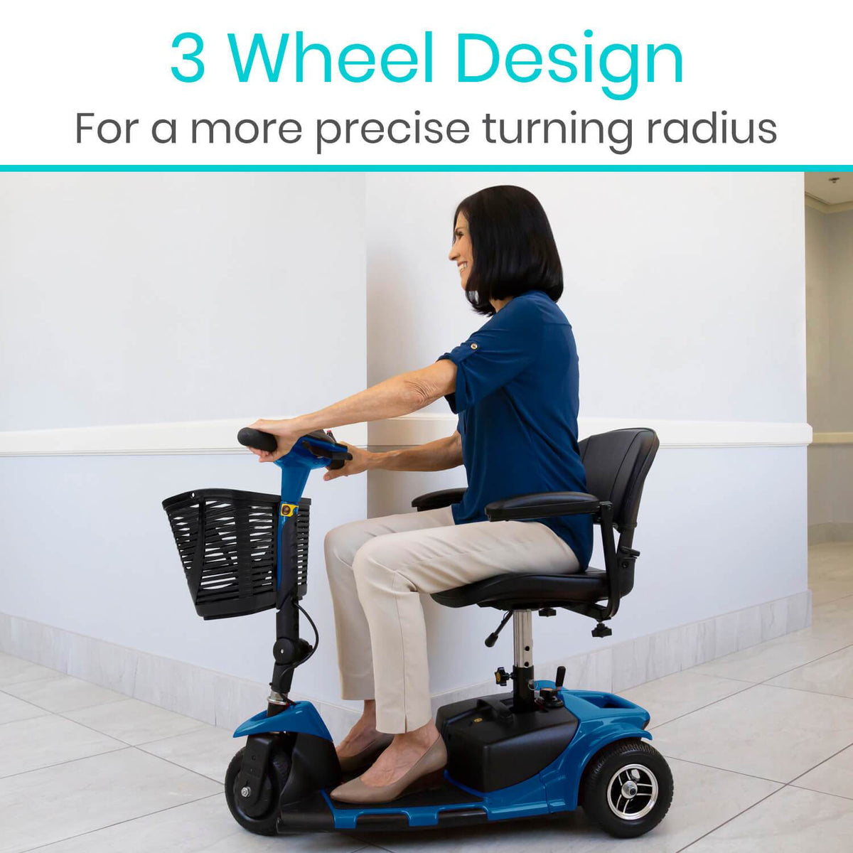 Vive 3 Wheel Mobility Scooter, image 5