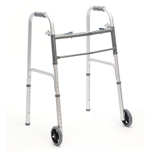 Protekt Two-Button Folding Steel Walker