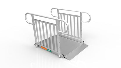 EZ-ACCESS GATEWAY 3G Solid Surface Portable Ramp, 4 ft / Vertical Picket / Non-Coated