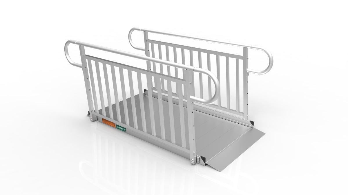 EZ-ACCESS GATEWAY 3G Solid Surface Portable Ramp, 6 ft / Vertical Picket / Non-Coated