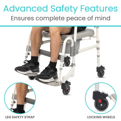 Shower Commode Transport Chair