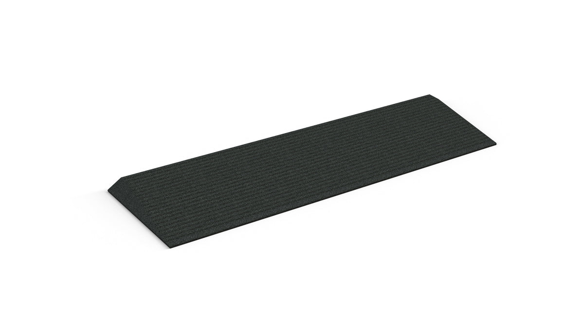 EZ-ACCESS TRANSITIONS Angled Entry Mat, 1.25 in / Black / Blank