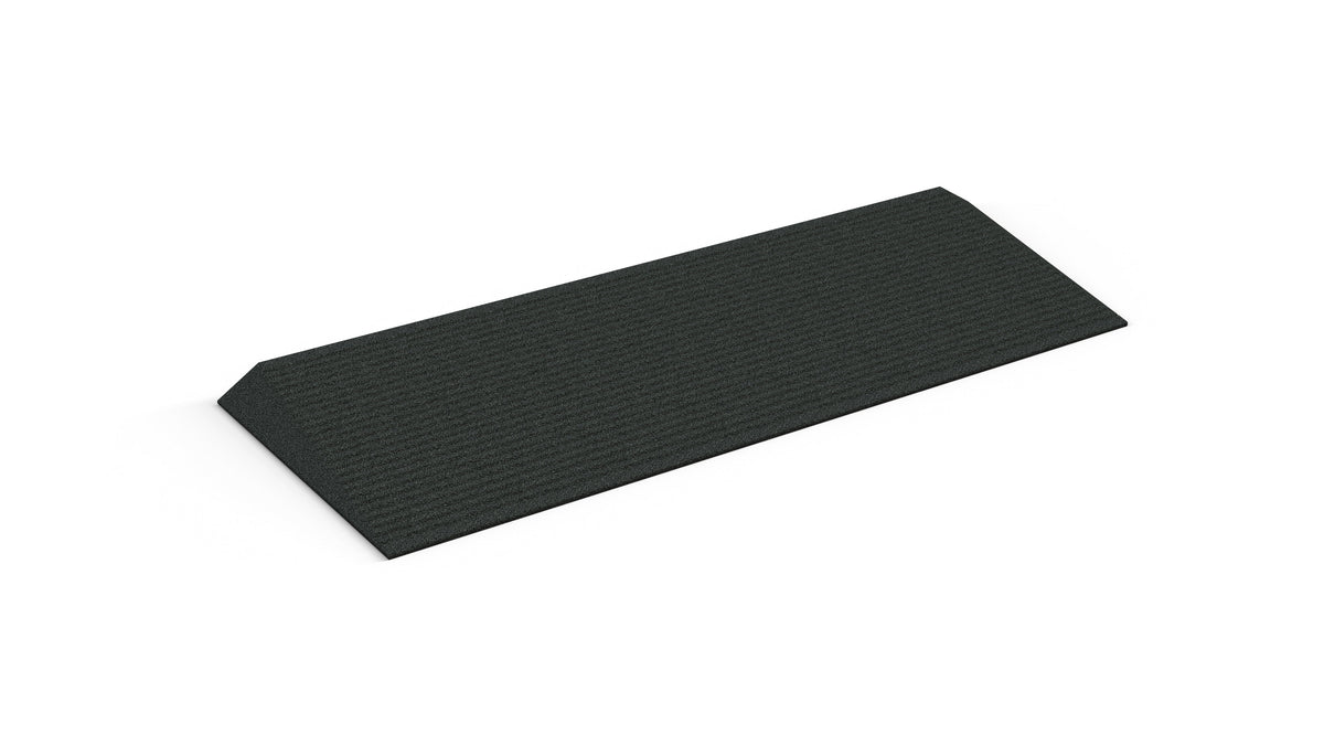 EZ-ACCESS TRANSITIONS Angled Entry Mat, 1.5 in / Black / Blank