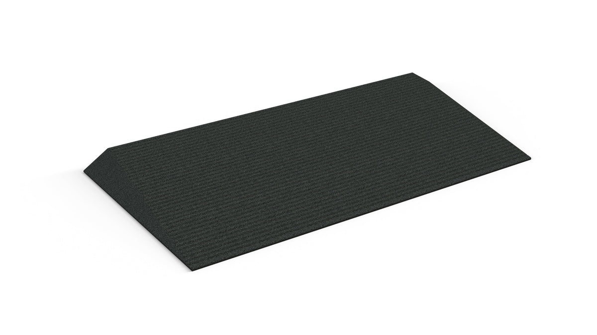 EZ-ACCESS TRANSITIONS Angled Entry Mat, 2 in / Black / Blank