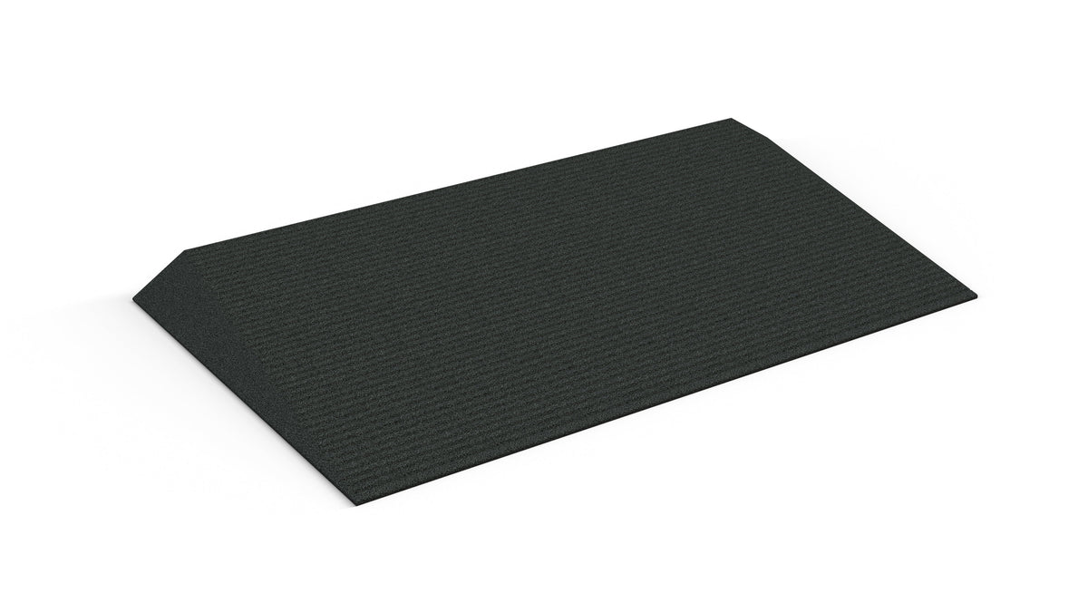 EZ-ACCESS TRANSITIONS Angled Entry Mat, 2.25 in / Black / Blank
