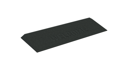 EZ-ACCESS TRANSITIONS Angled Entry Mat, 1.5 in / Black / Welcome