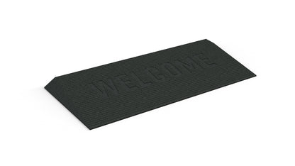 EZ-ACCESS TRANSITIONS Angled Entry Mat, 1.75 in / Black / Welcome
