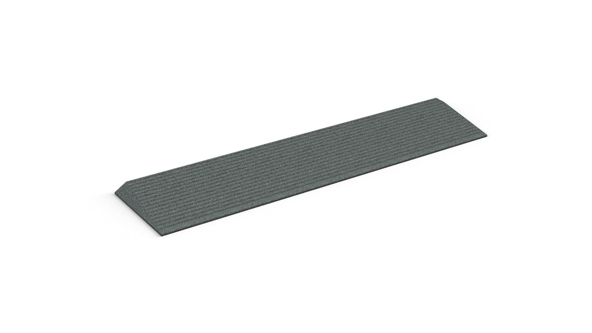 EZ-ACCESS TRANSITIONS Angled Entry Mat, 1 in / Grey / Blank