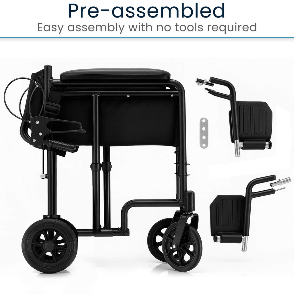 Core Transport Wheelchair, 17 Inch Seat