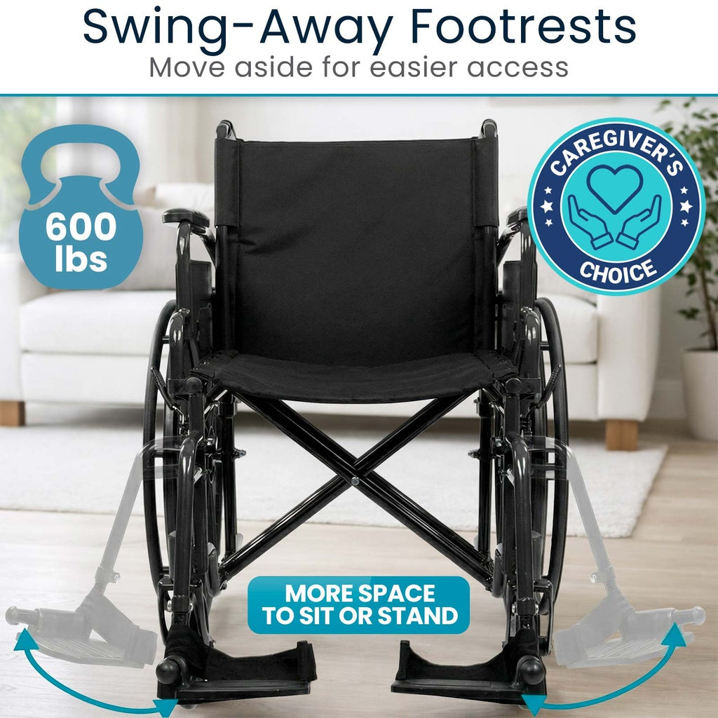 Bariatric Wheelchair K7, 26 to 30 Inch, 600 lb