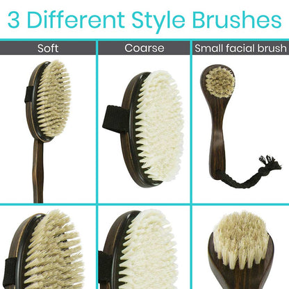 Body Brush Set, Dark