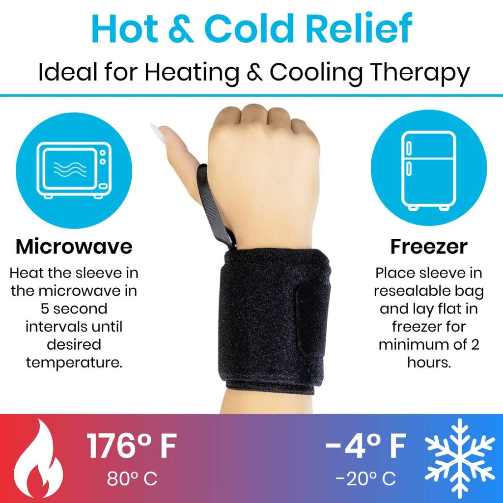 Hot and Cold Wrist Wraps, 2 Pack