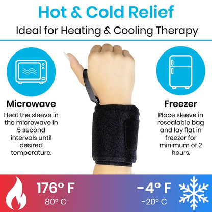 Hot and Cold Wrist Wraps, 2 Pack