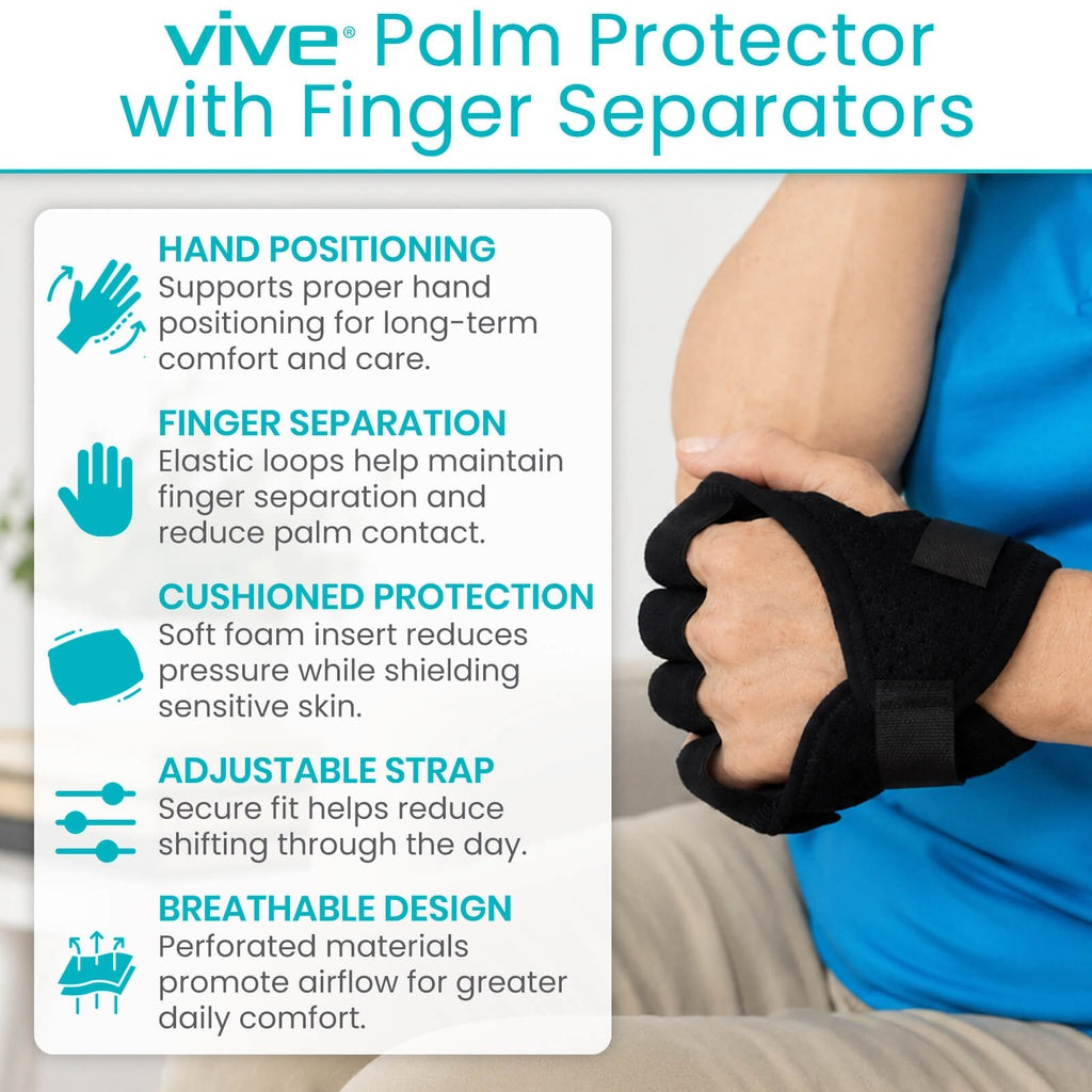 Palm Protector with Finger Separators