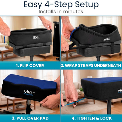Knee Walker Pad Foam and Gel
