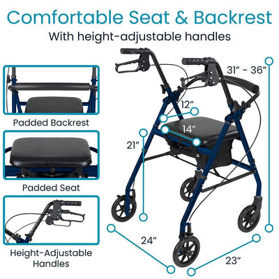 Aluminum Lightweight Rollator